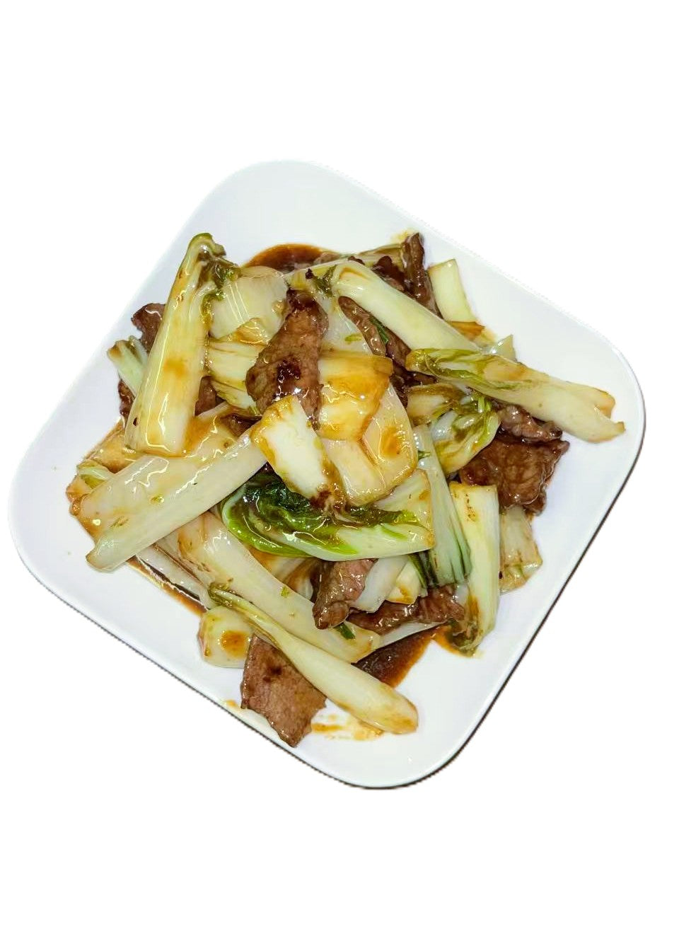 Pan Fried Beef with Green(Baby Bok Choy)