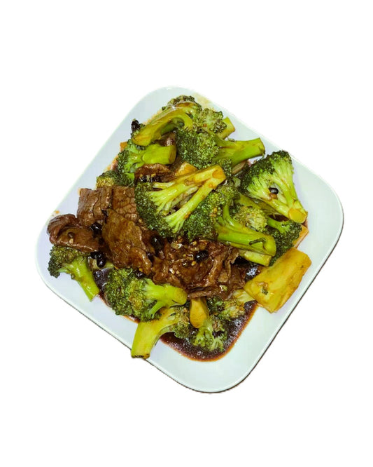 Pan Fried Beef Broccoli in Black Bean Sauce