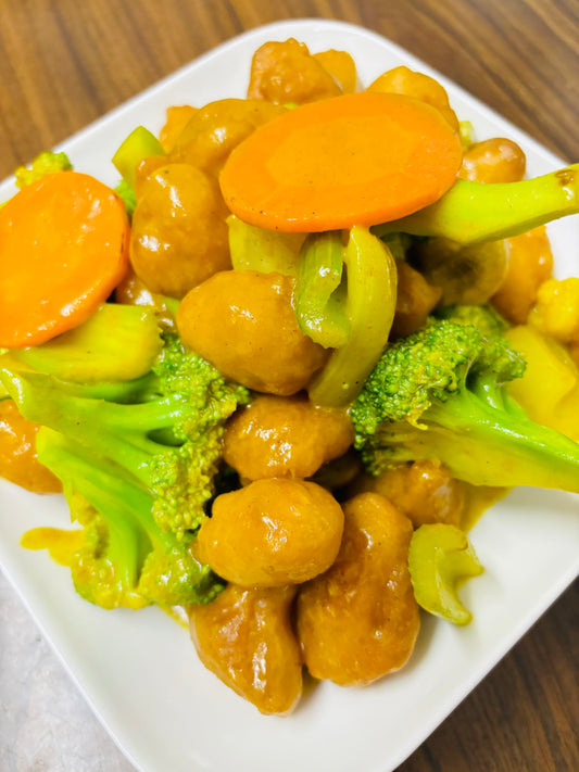 Curry Chicken Ball with Vegetables