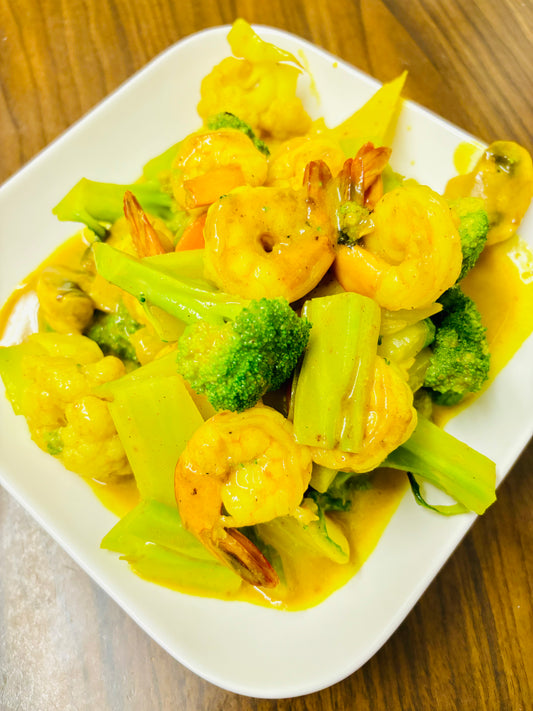 Curry Prawns with Vegetables