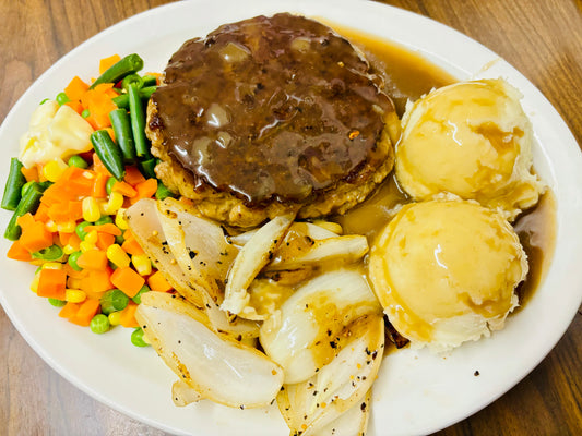 Hamburger Steak with Onion (Western food available daily until 3pm)