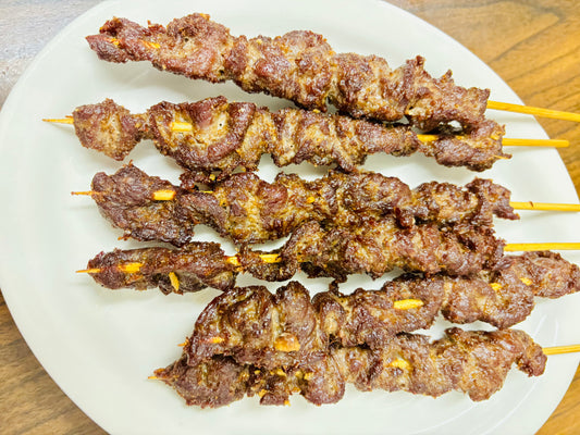 BBQ Beef Sticks (6 skewers)