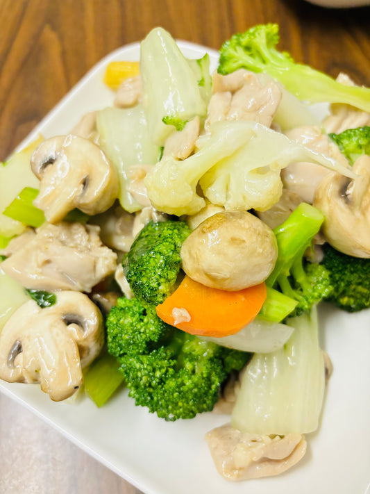 Mushroom Chicken Chop Suey