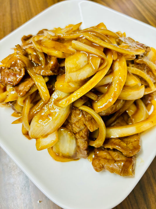 Pan Fried Beef with Oyster Sauce