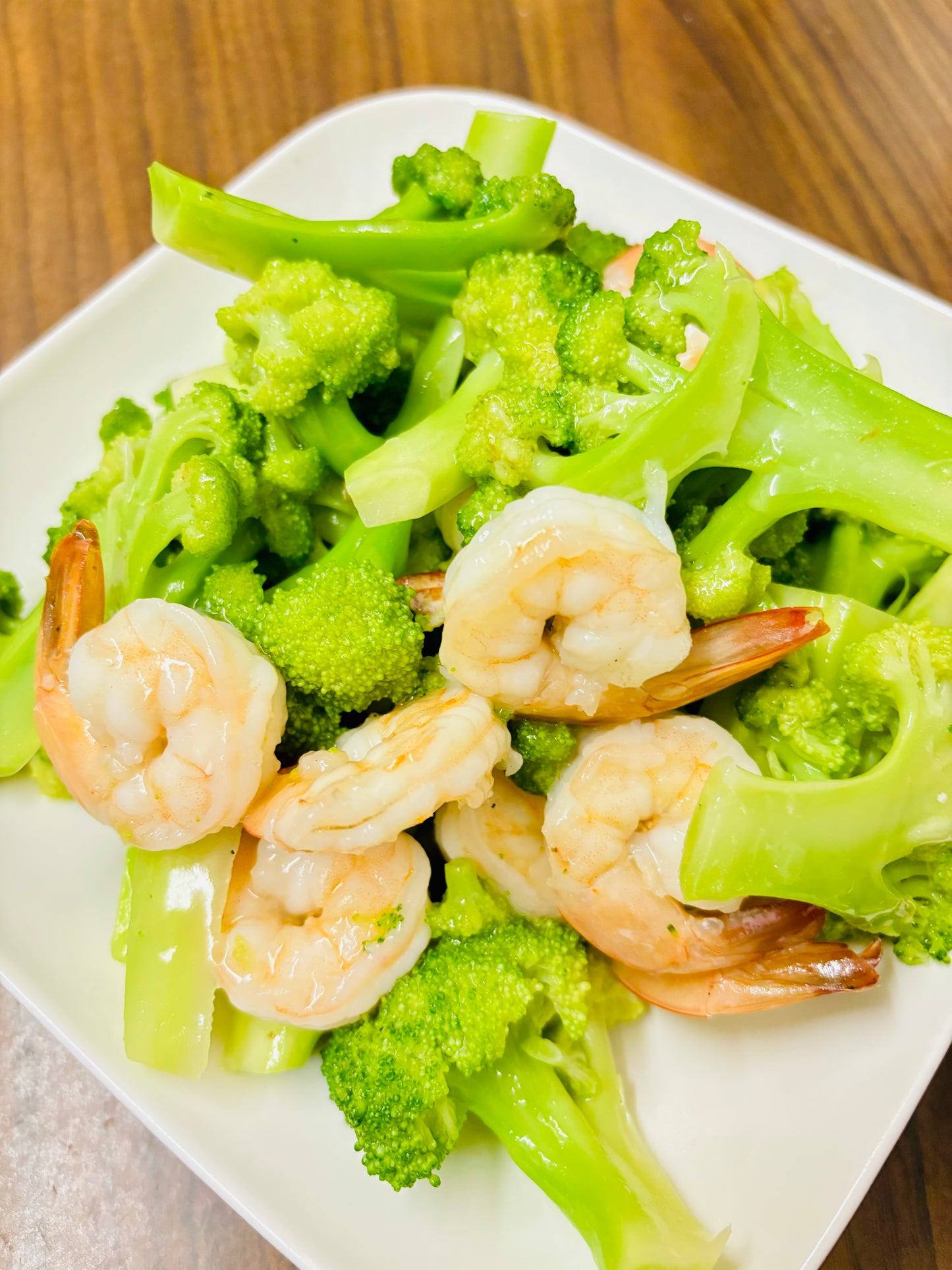 Pan Fried Prawns with Broccoli